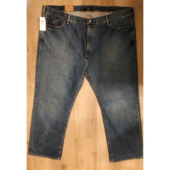 Polo Ralph Lauren Jeans 50x32 NWT The Hampton Relaxed Straight Denim Made Mexico - Picture 3 of 15